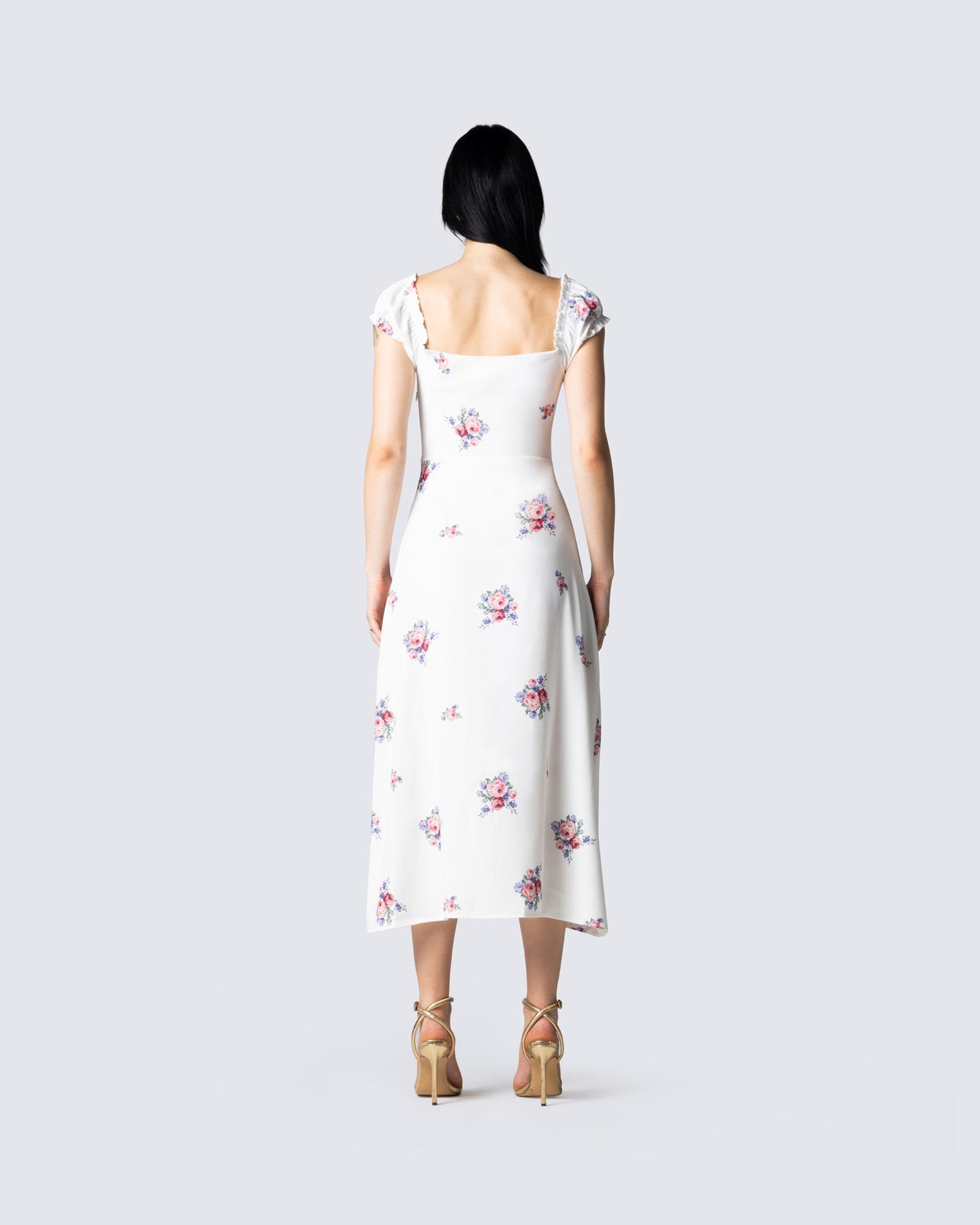 Crue Floral Print Midi Dress