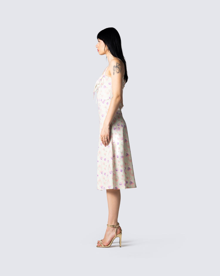 Kodi Floral Print Midi Dress
