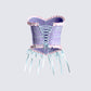 Dolly Blue Sweetheart Corset Top
