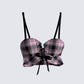 Angel Plaid Crop Top