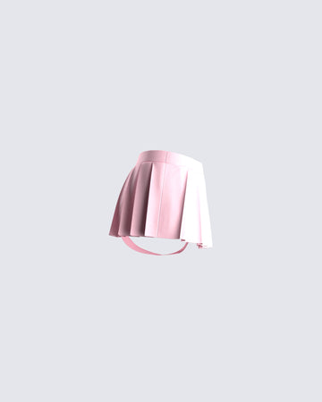Uma Pink Micro Mini Pleated Skort