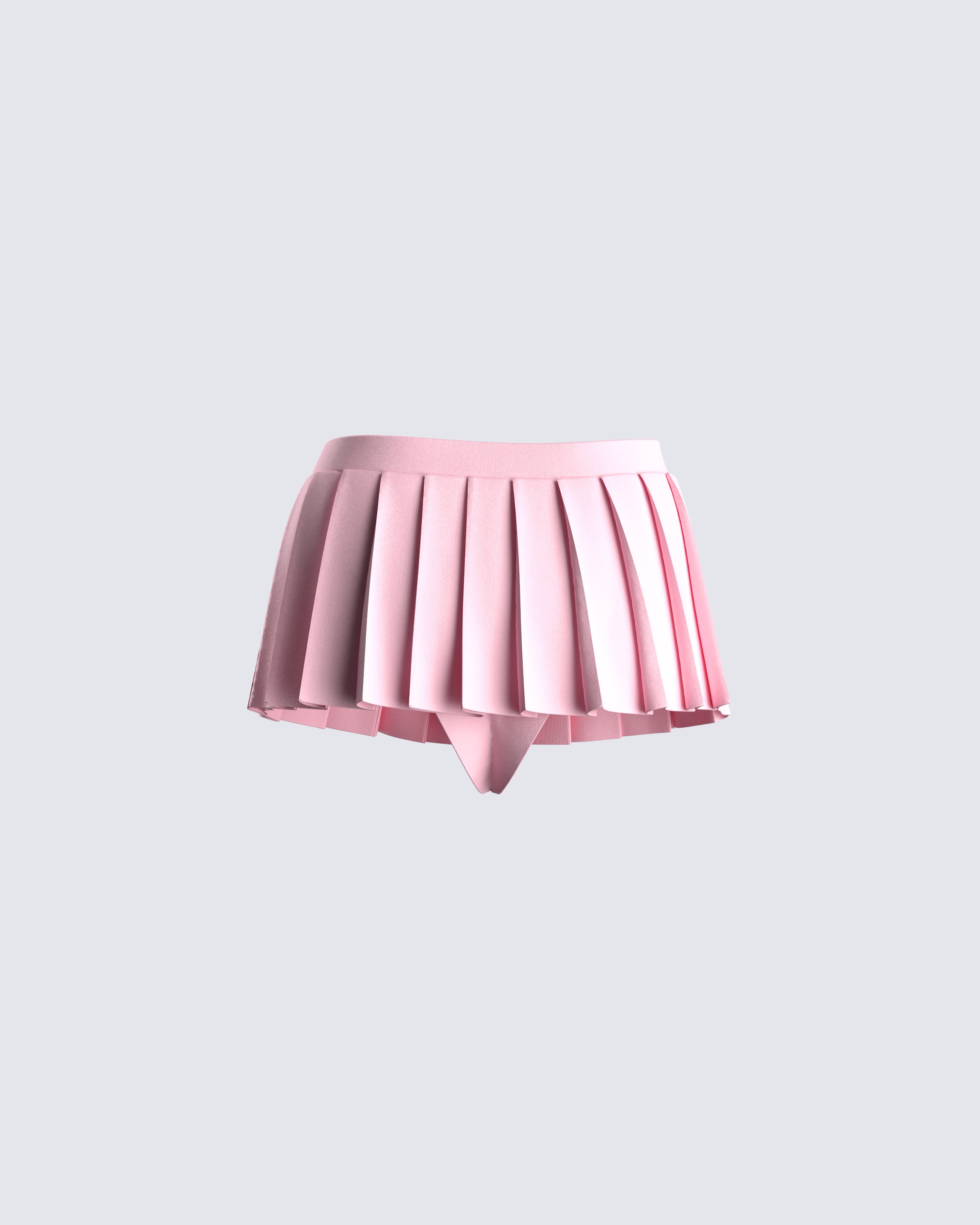 Pink pleated skirt outlet 9mm