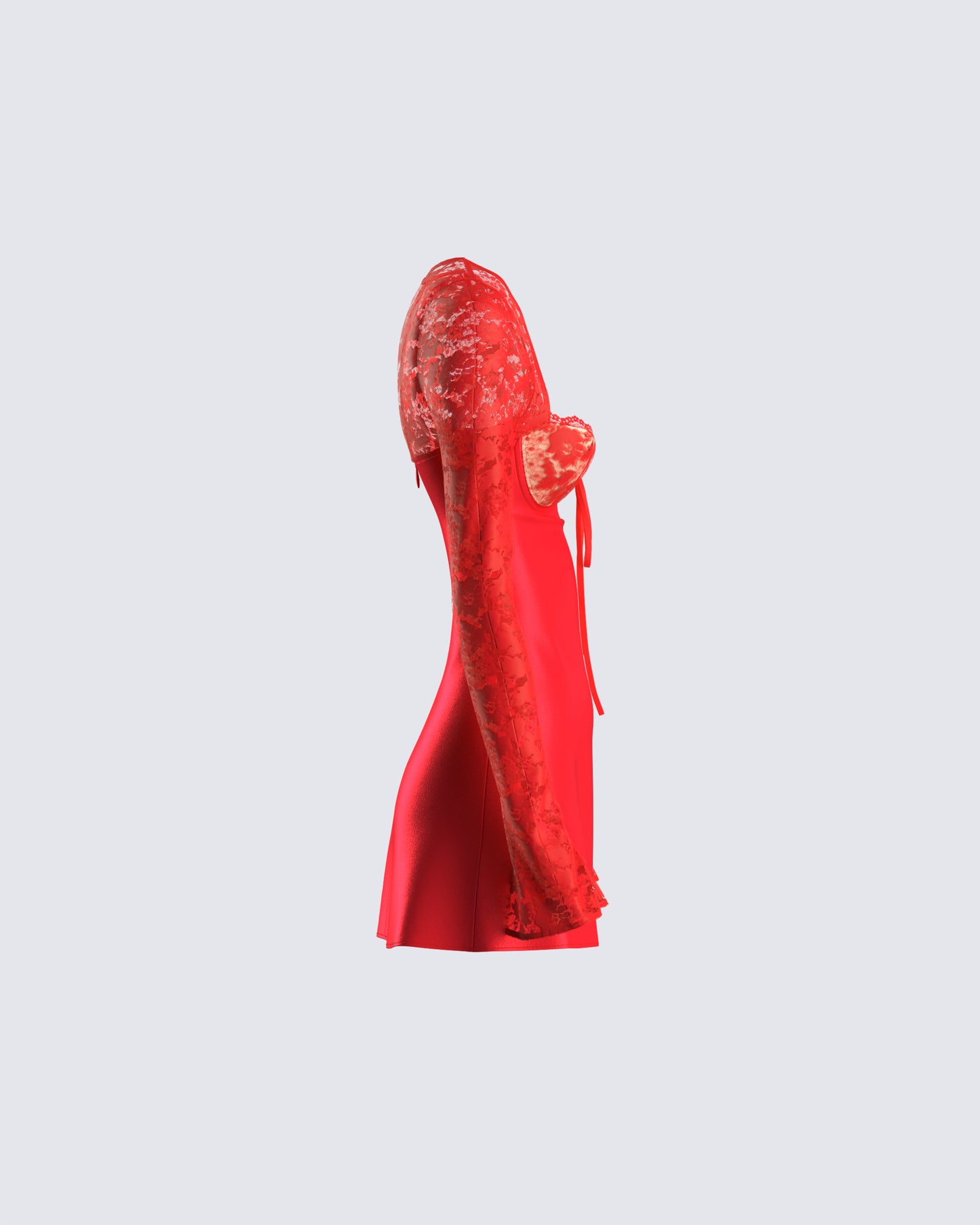 Willis Red Lace Mini Dress