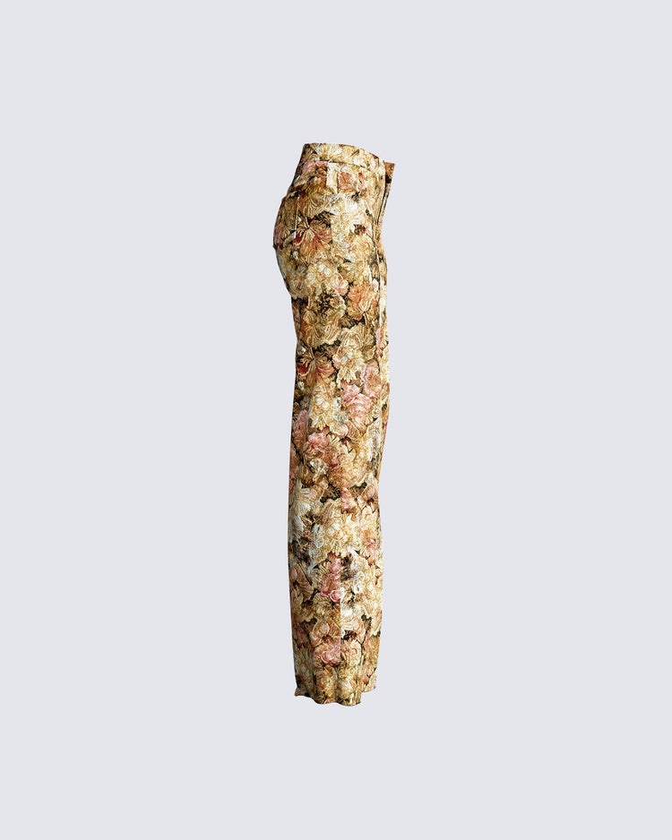 Chado Florally Yours Jacquard Pants