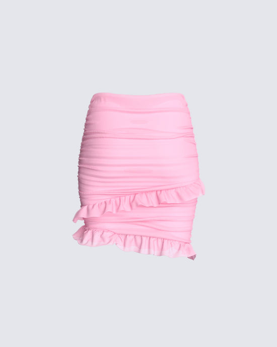 Peyton Pink Mini Skirt – FINESSE