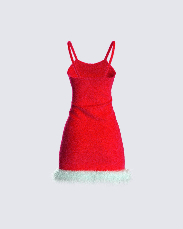Rocki Red Knit Dress