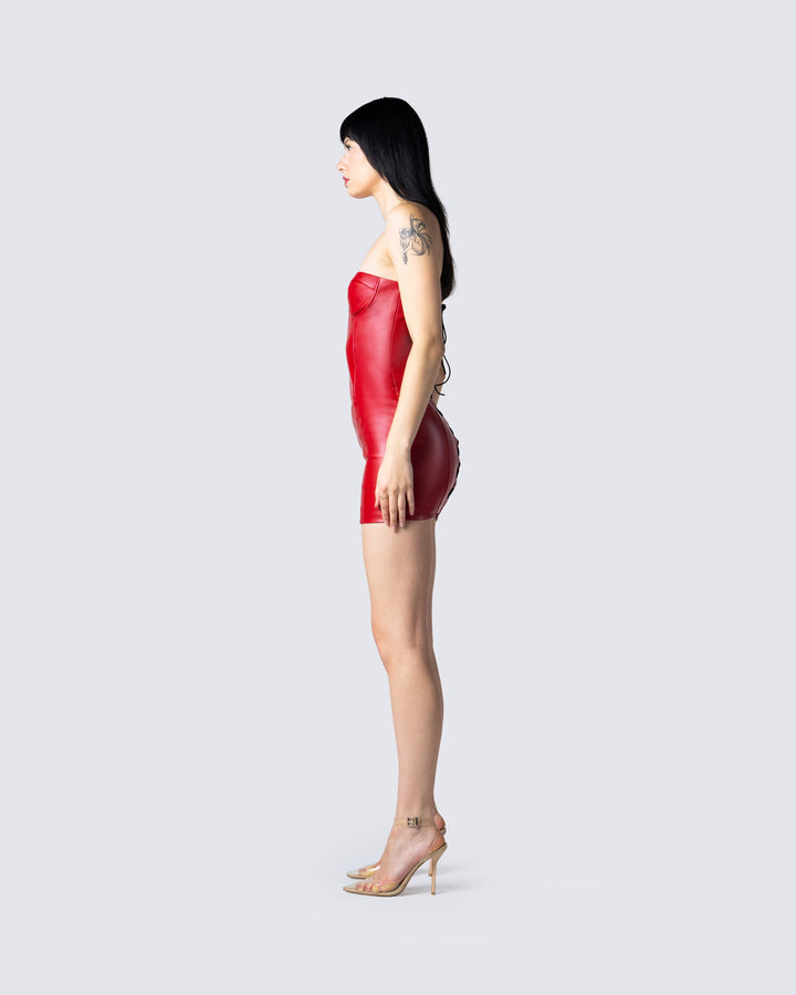 Women's mini dress alternate angle – FINESSE