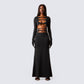 Vox Black Cut Out Dress & Gloves