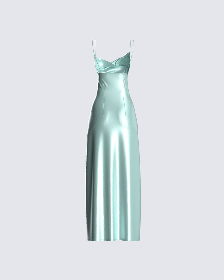 Piper Aqua Midi Dress