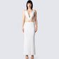 Pauline White Maxi Dress