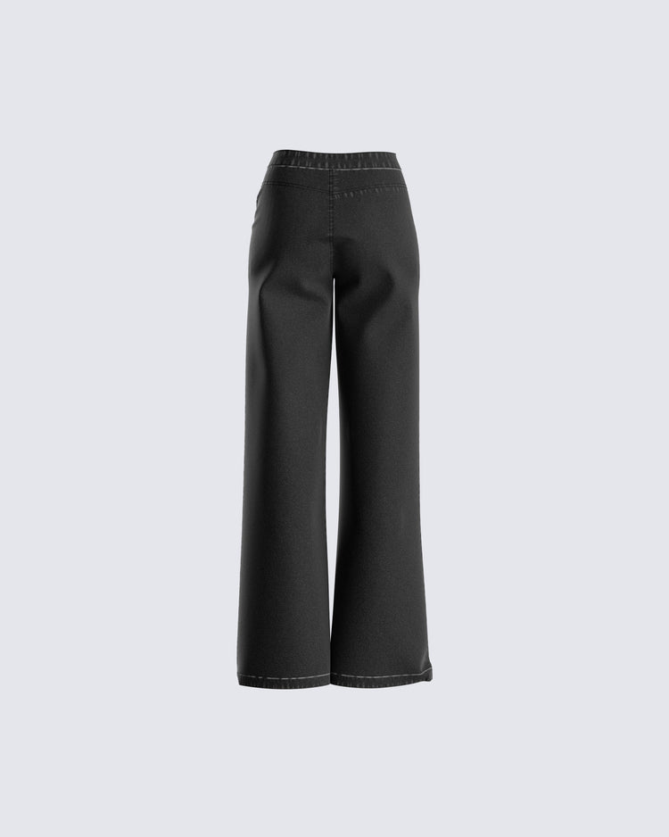 Robin Straight Leg Black Jean