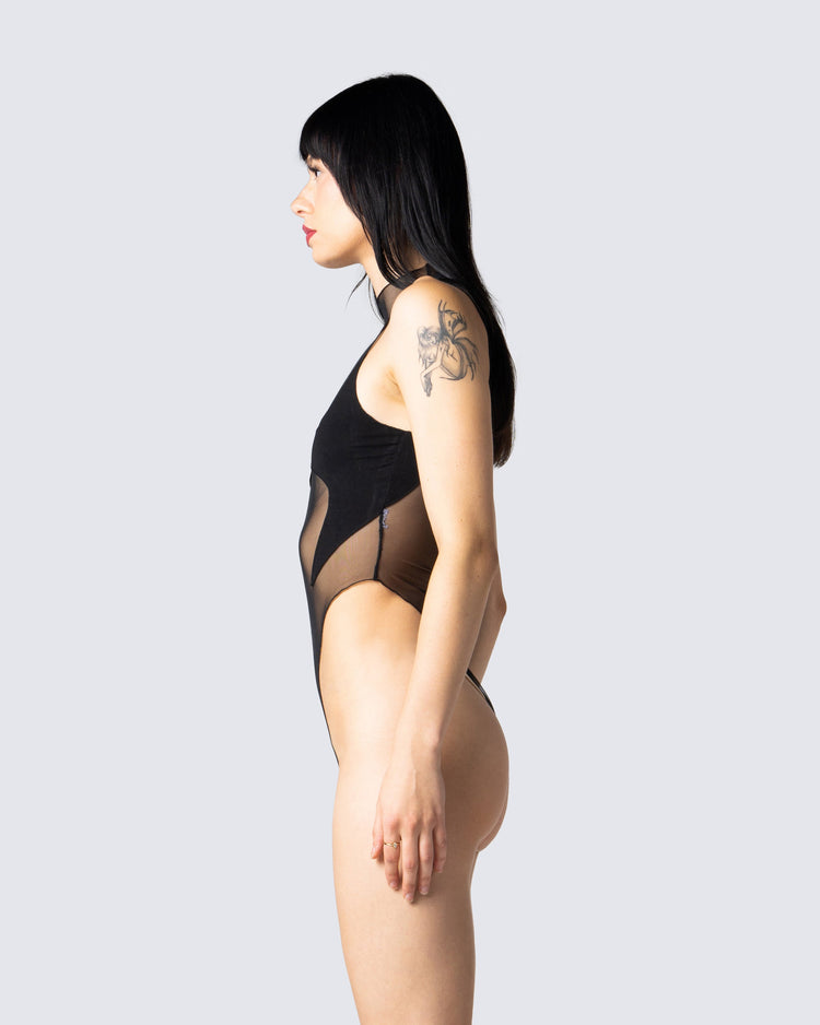 Rena Black Bodysuit