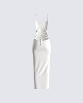 Ryker White Maxi Dress – FINESSE