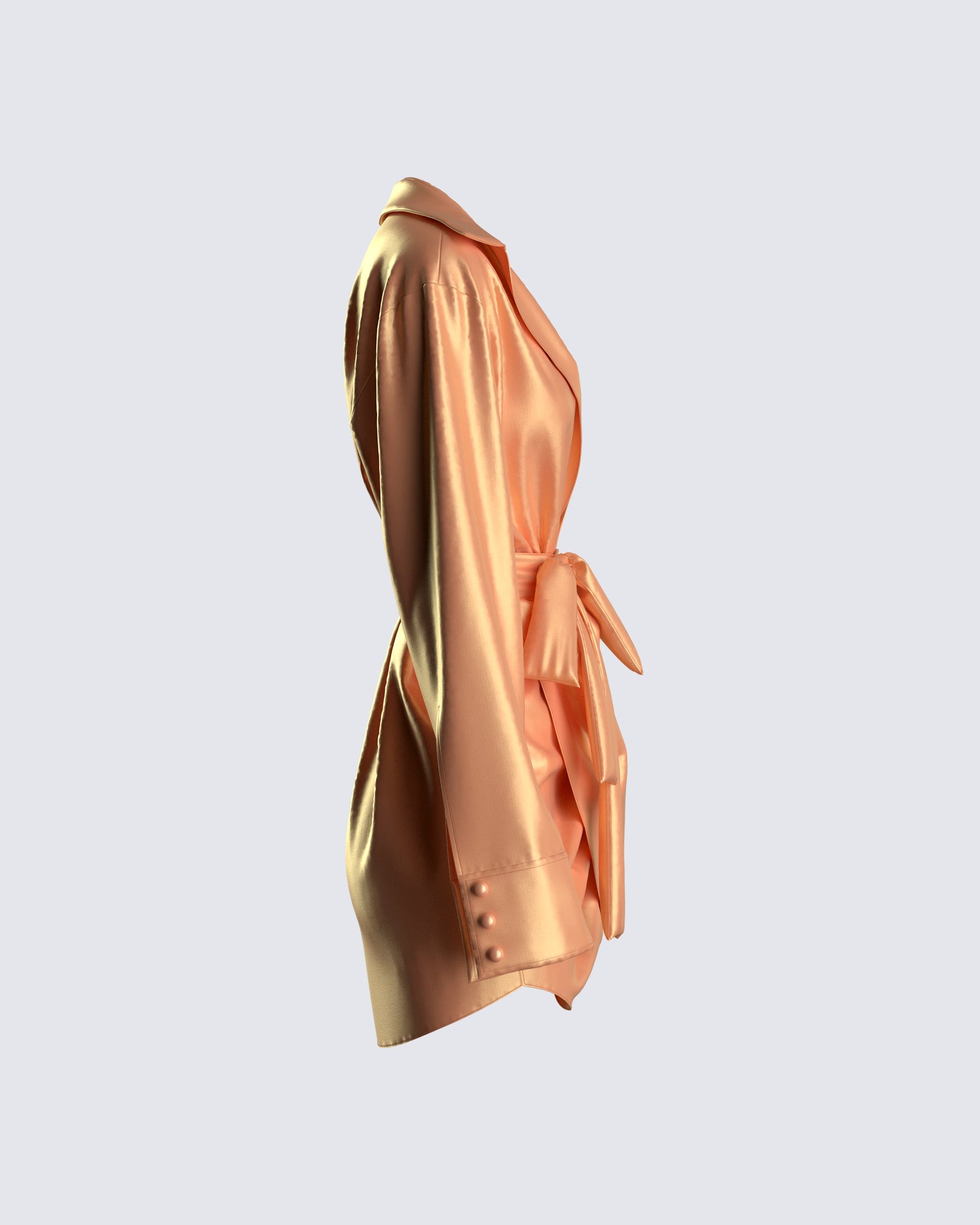 orange satin dress and blazer Shop Elegant Orange Blazer Dress