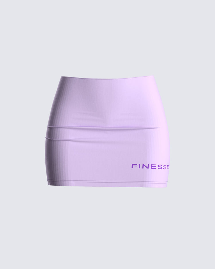 Sydney Lilac Logo Skirt