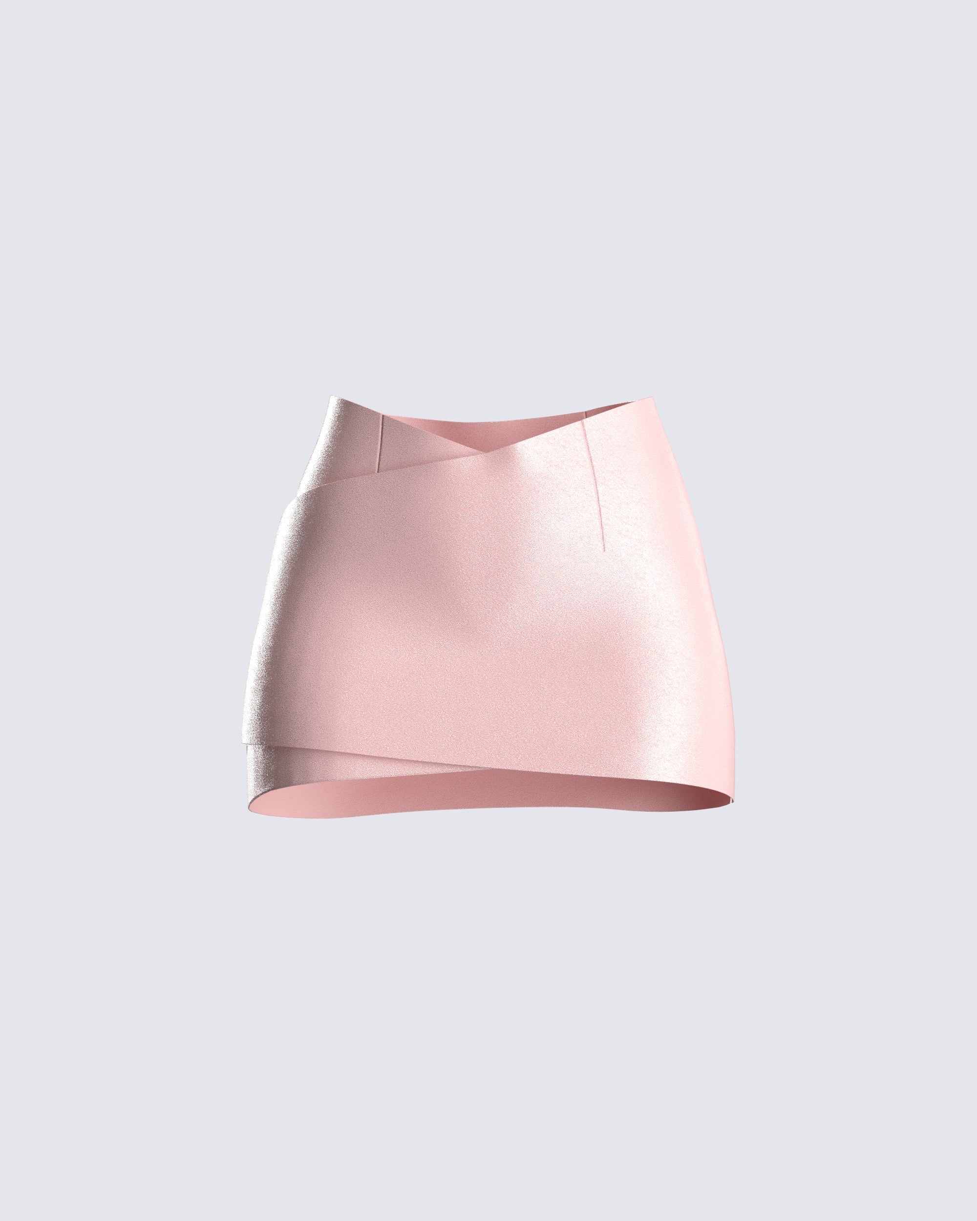 Zara pink clearance faux leather skirt