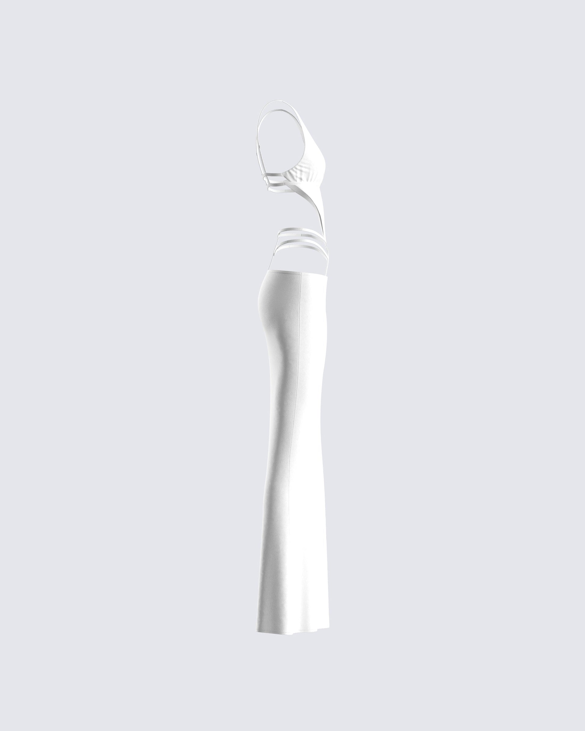 White Cutout Maxi Dress White Cutout Maxi Dress