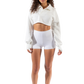 Bella Paradise Cropped Collared Pullover
