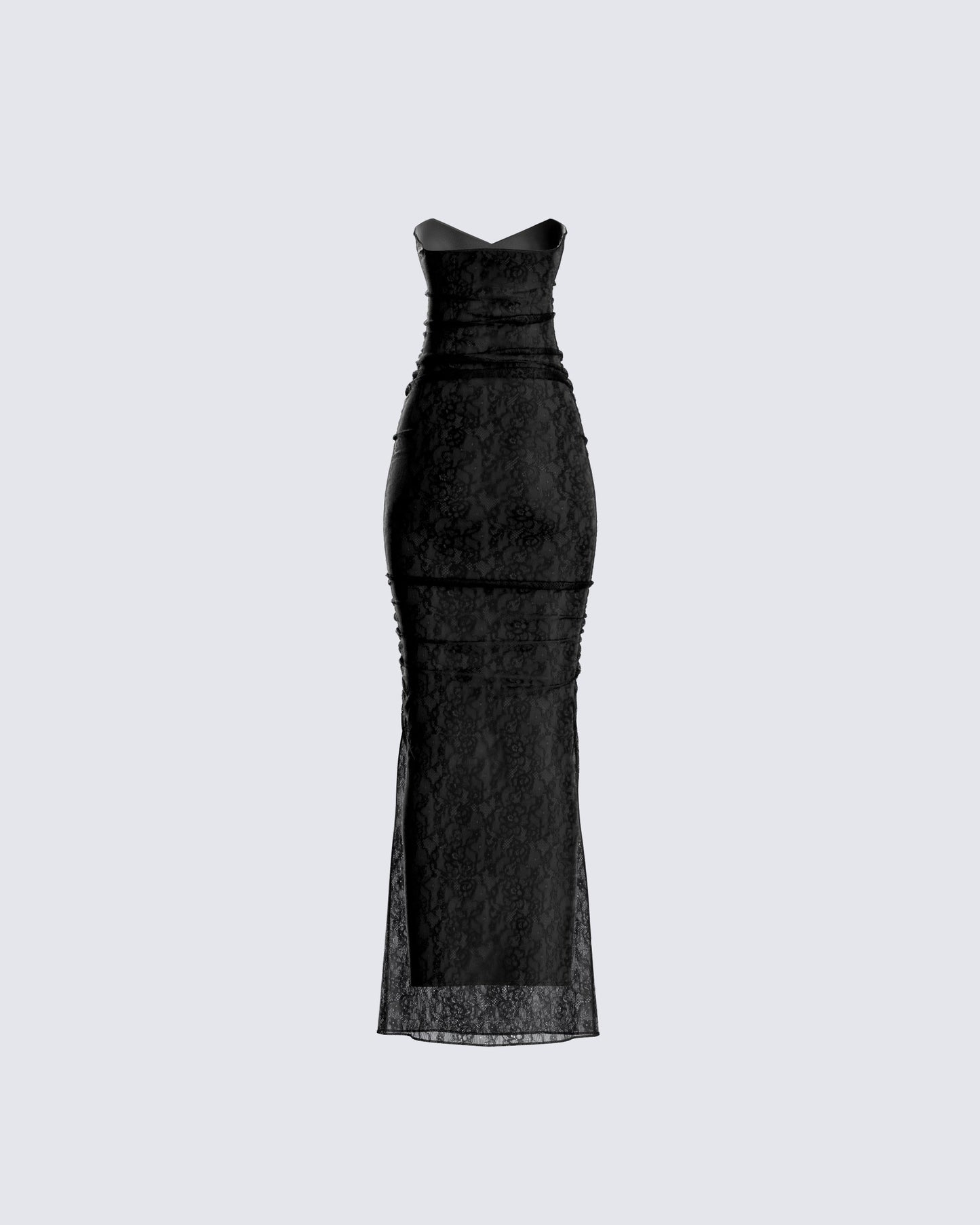 Black Lace Maxi Dress