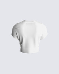 Tavi White Graphic Printed Top