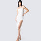 Ophelia White Midi Dress