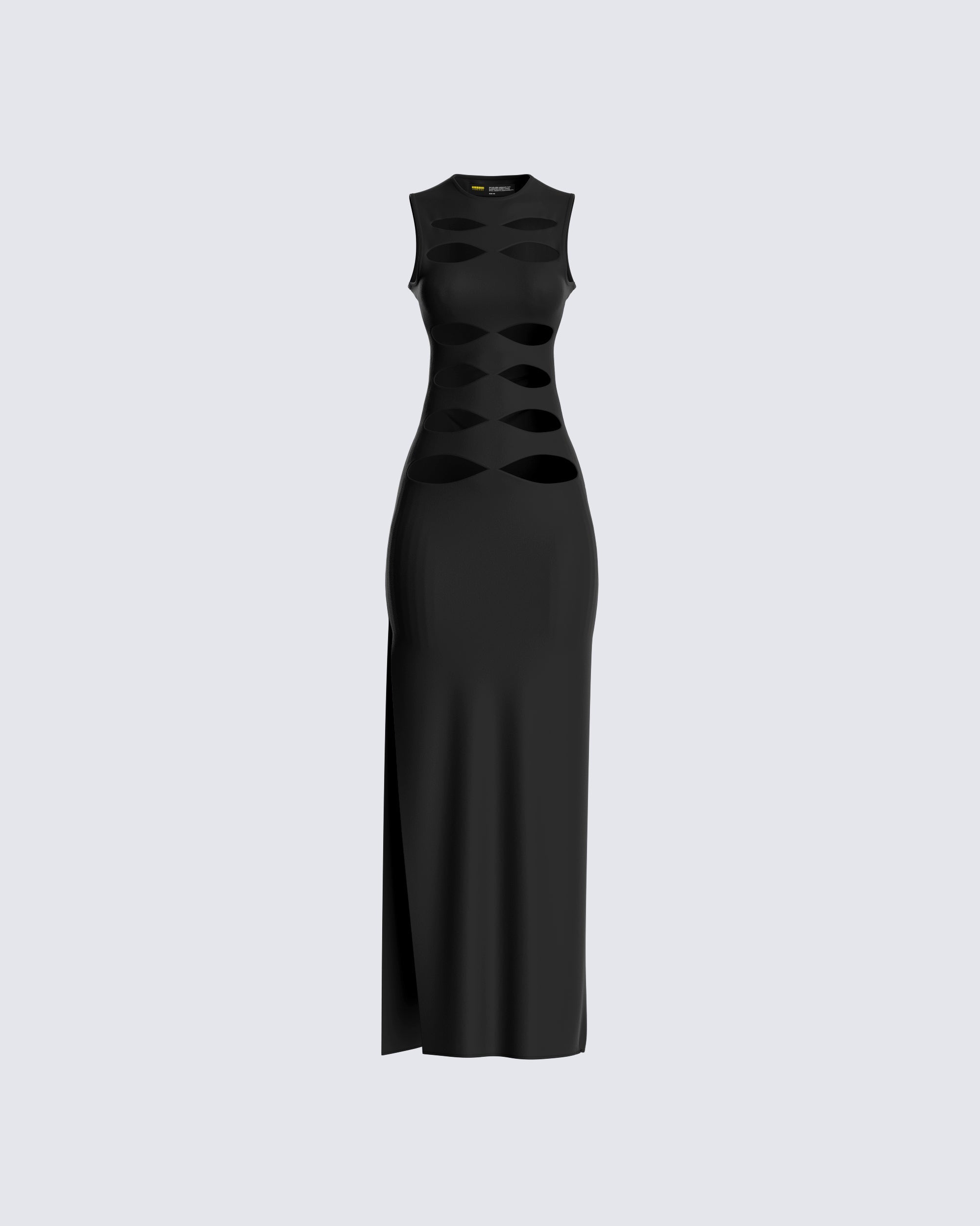 Simone Black Cut Out Dress – FINESSE