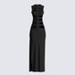 Simone Black Cut Out Dress
