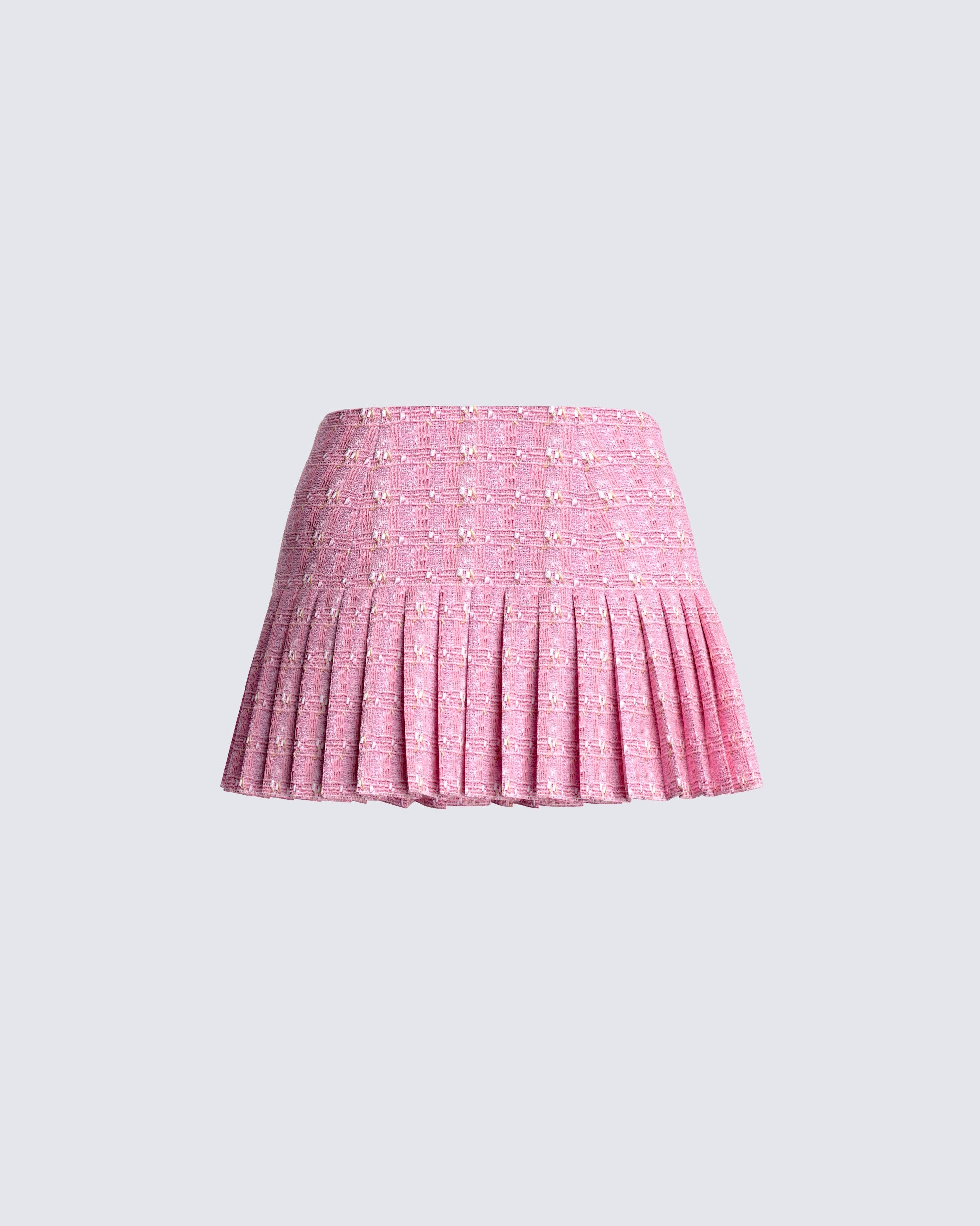 Joules pink tweed top mini skirt